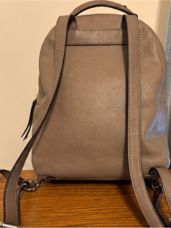 kate spade Pebbled Leather Taupe Backpack with Front Zip Pocket
